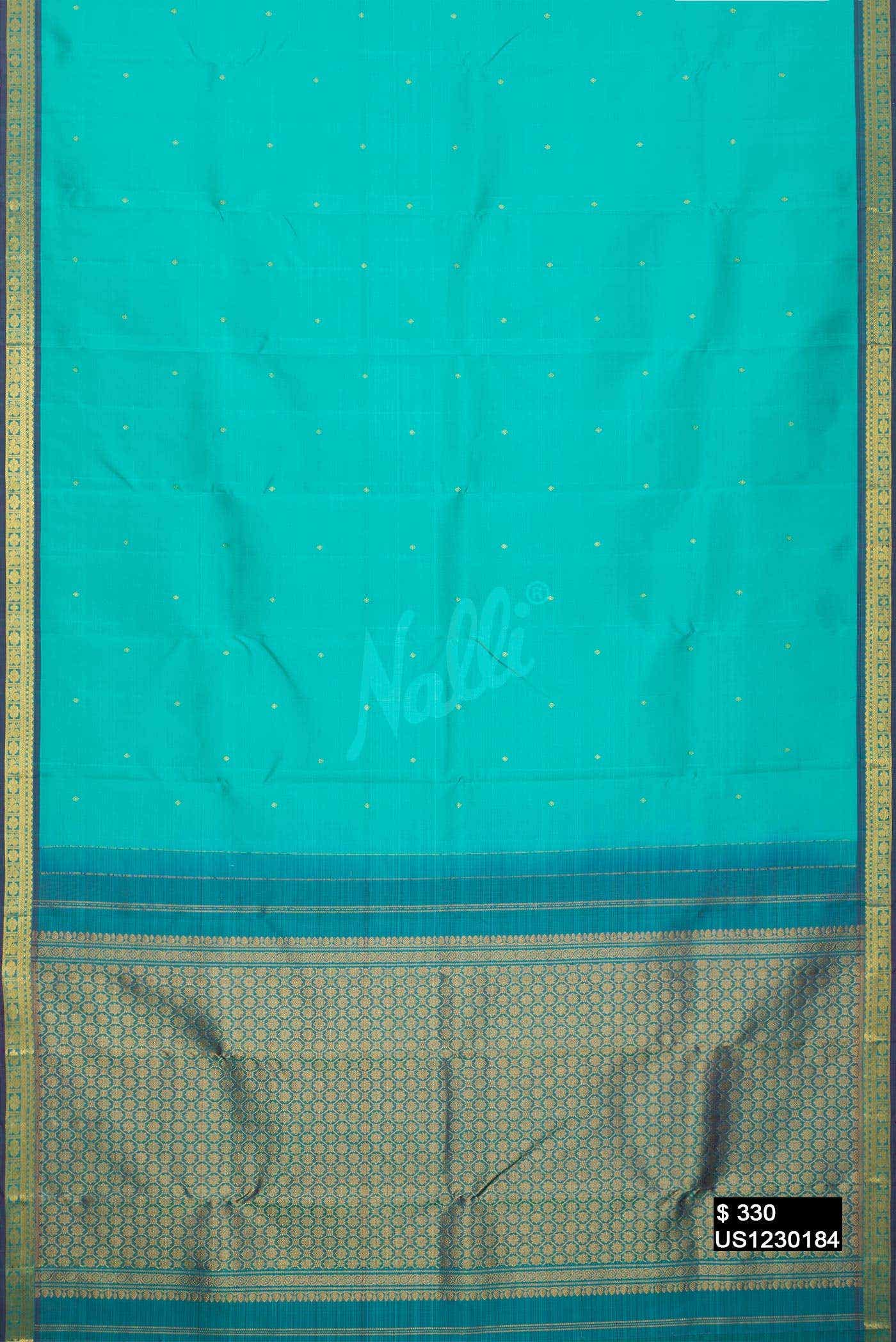 Blue Kanchipuram Silk Saree