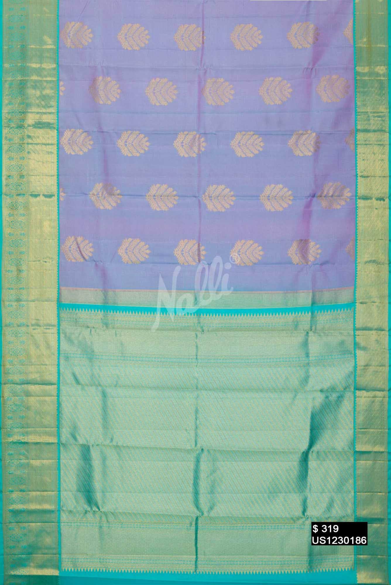 Lavender Kanchipuram Silk Saree