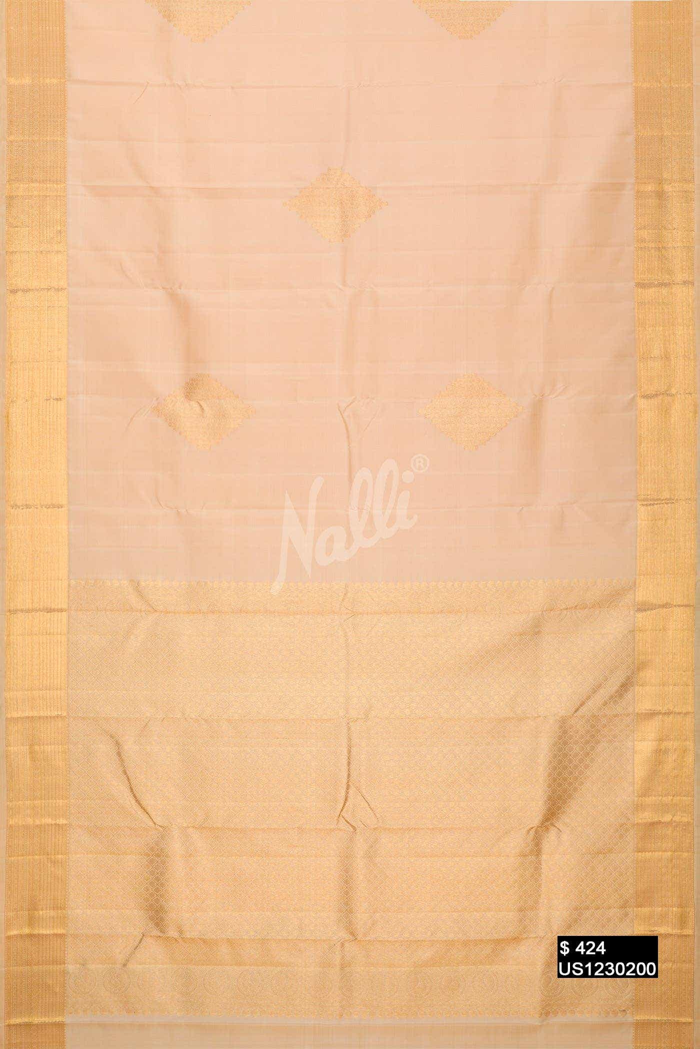 Sandal Kanchipuram Silk Saree