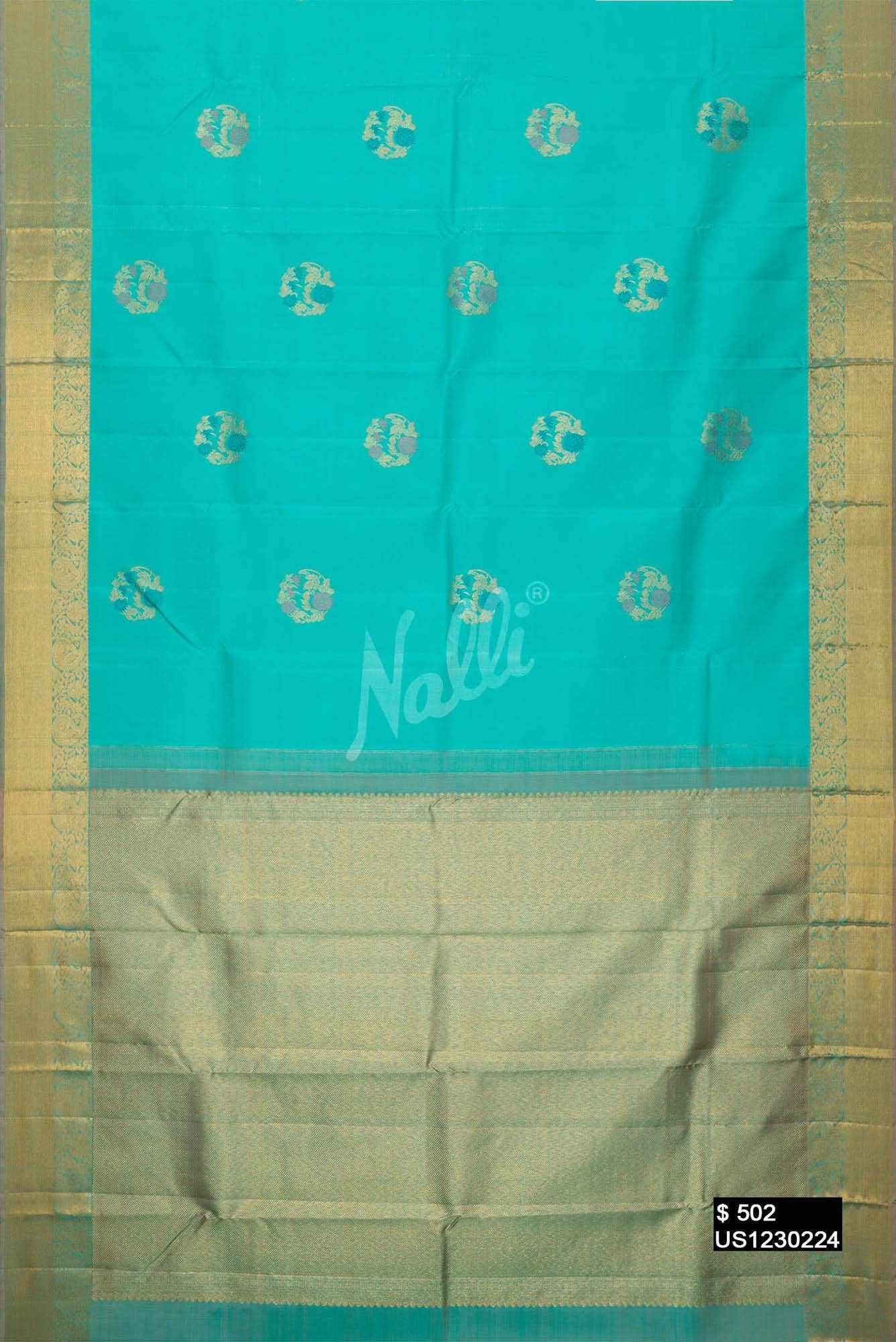Blue Kanchipuram Silk Saree