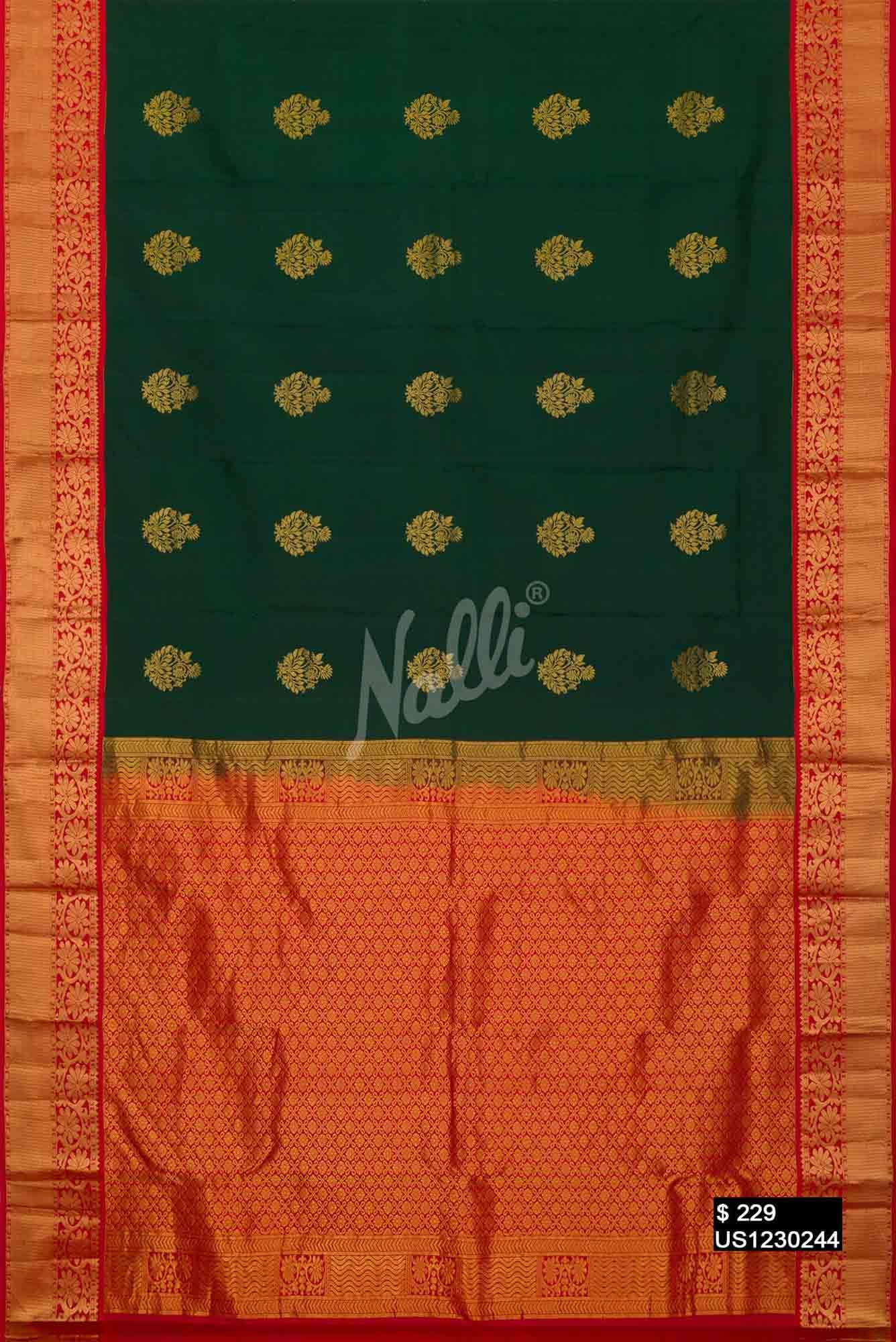 Green Kanchipuram Silk Saree