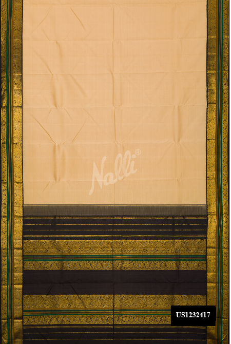 Sandal Kanchipuram Silk Saree