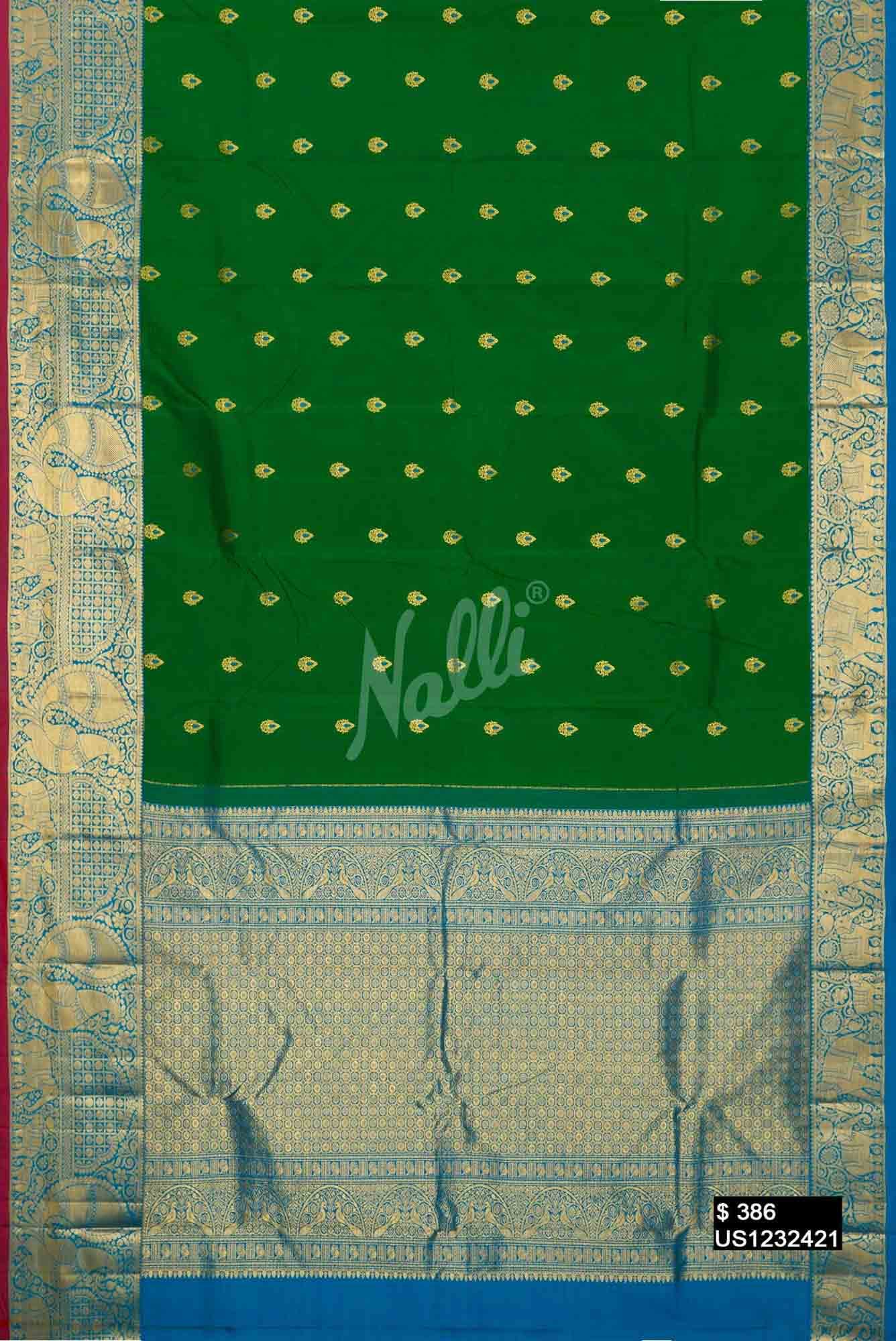 Green Kanchipuram Silk Saree