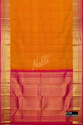Mustard Kanchipuram Silk Saree