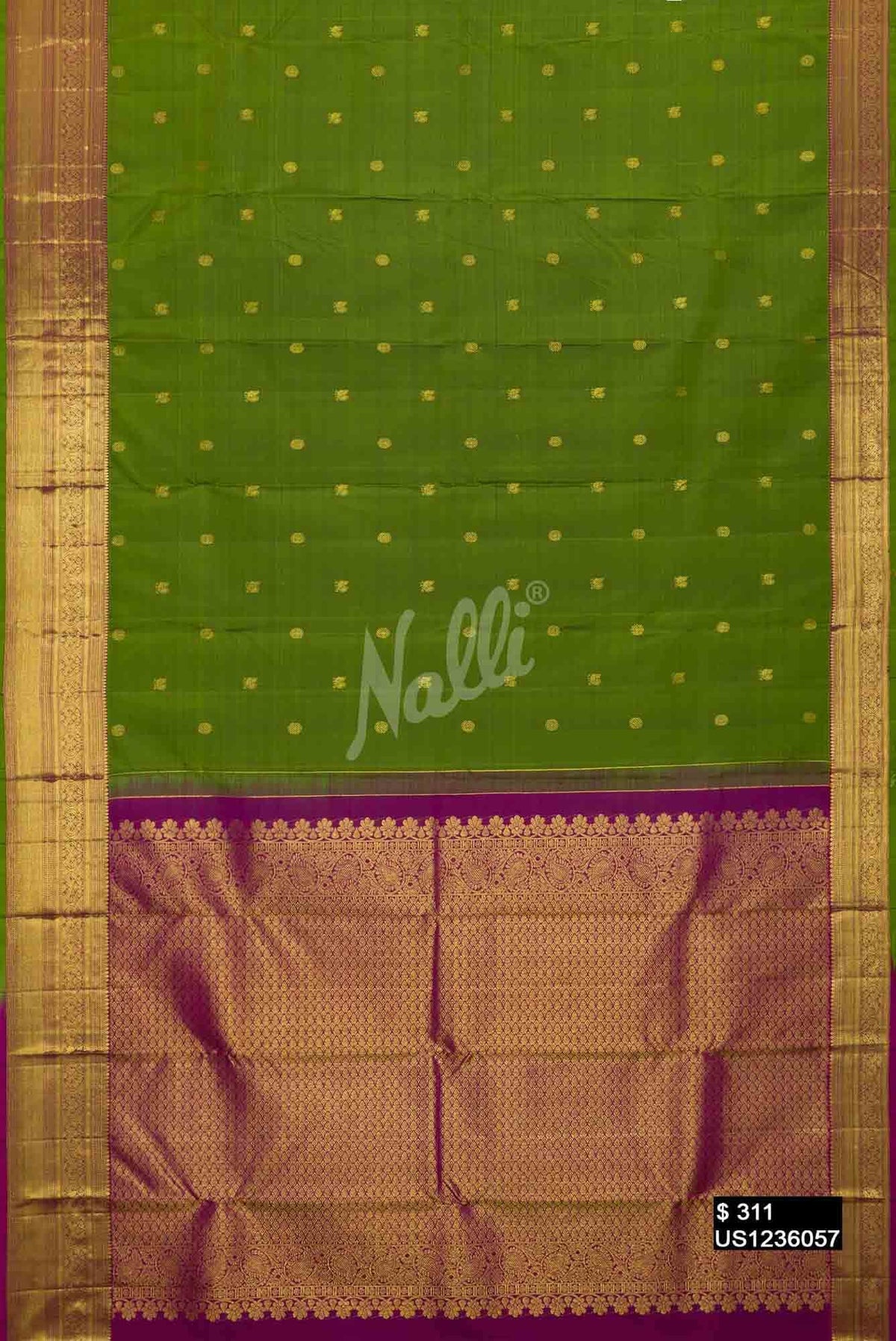 Green Kanchipuram Silk Saree