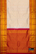 Off White Kanchipuram Tissue Silk Saree