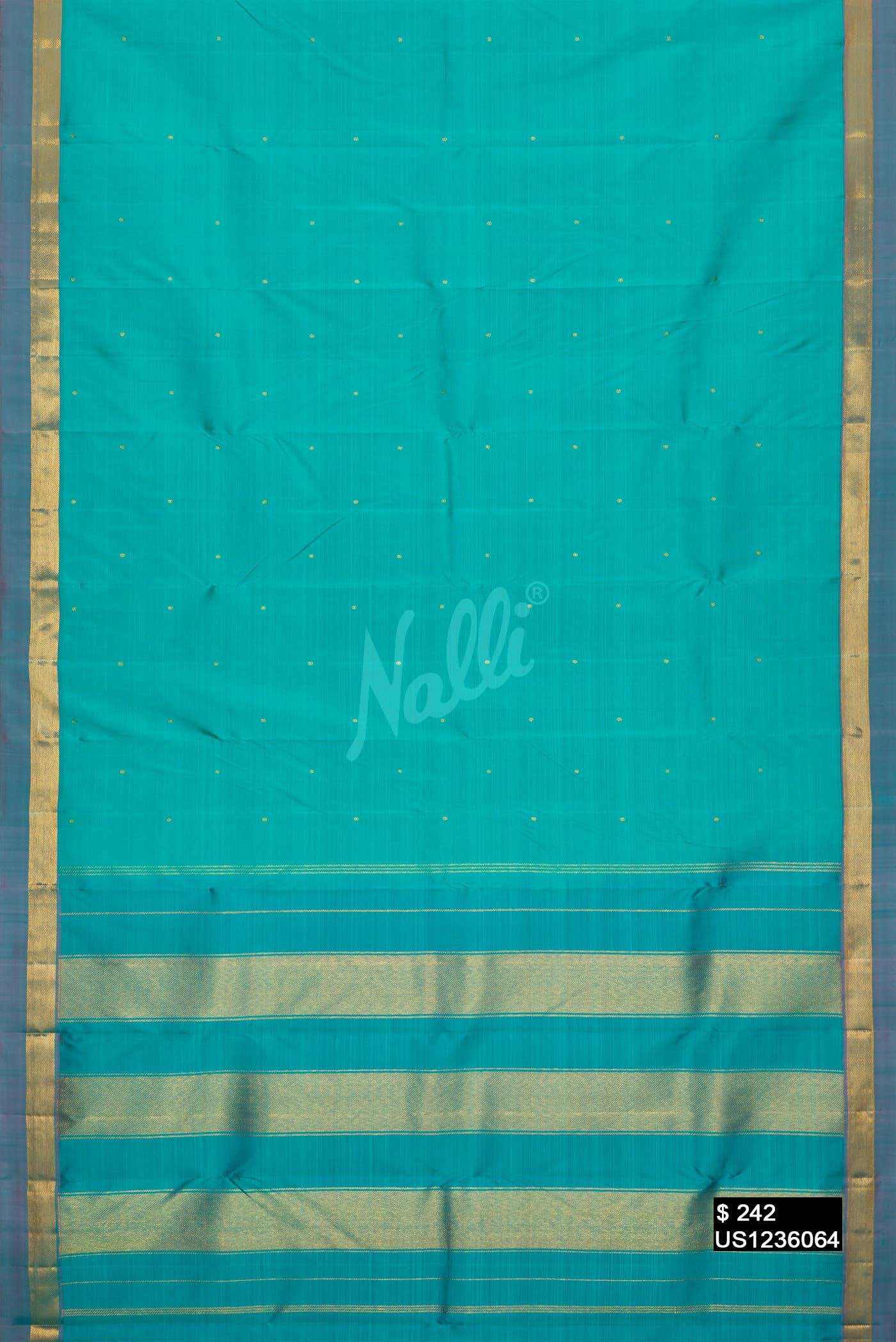 Blue Kanchipuram Silk Saree