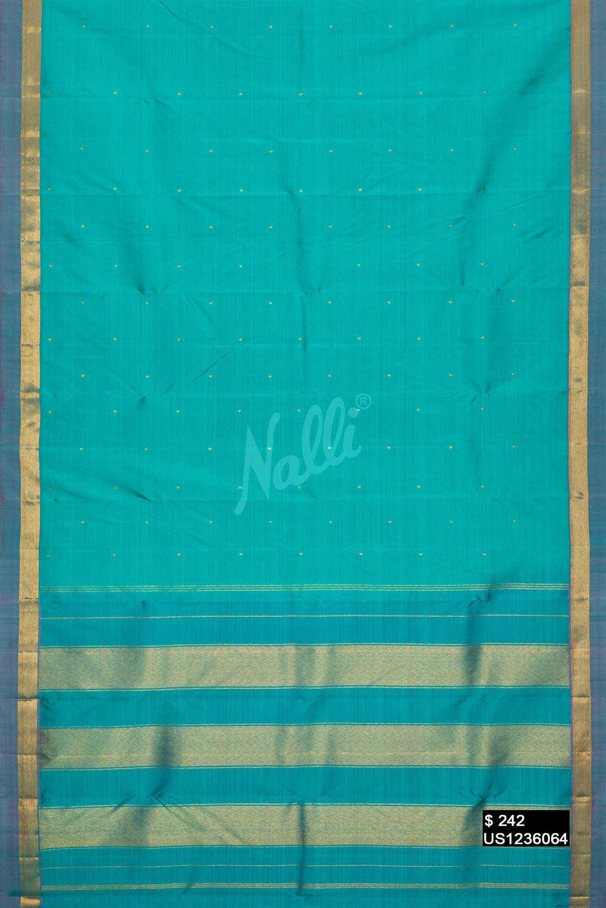 Blue Kanchipuram Silk Saree
