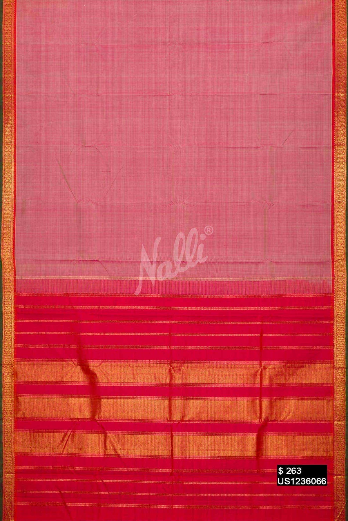 Pink Kanchipuram Silk Saree