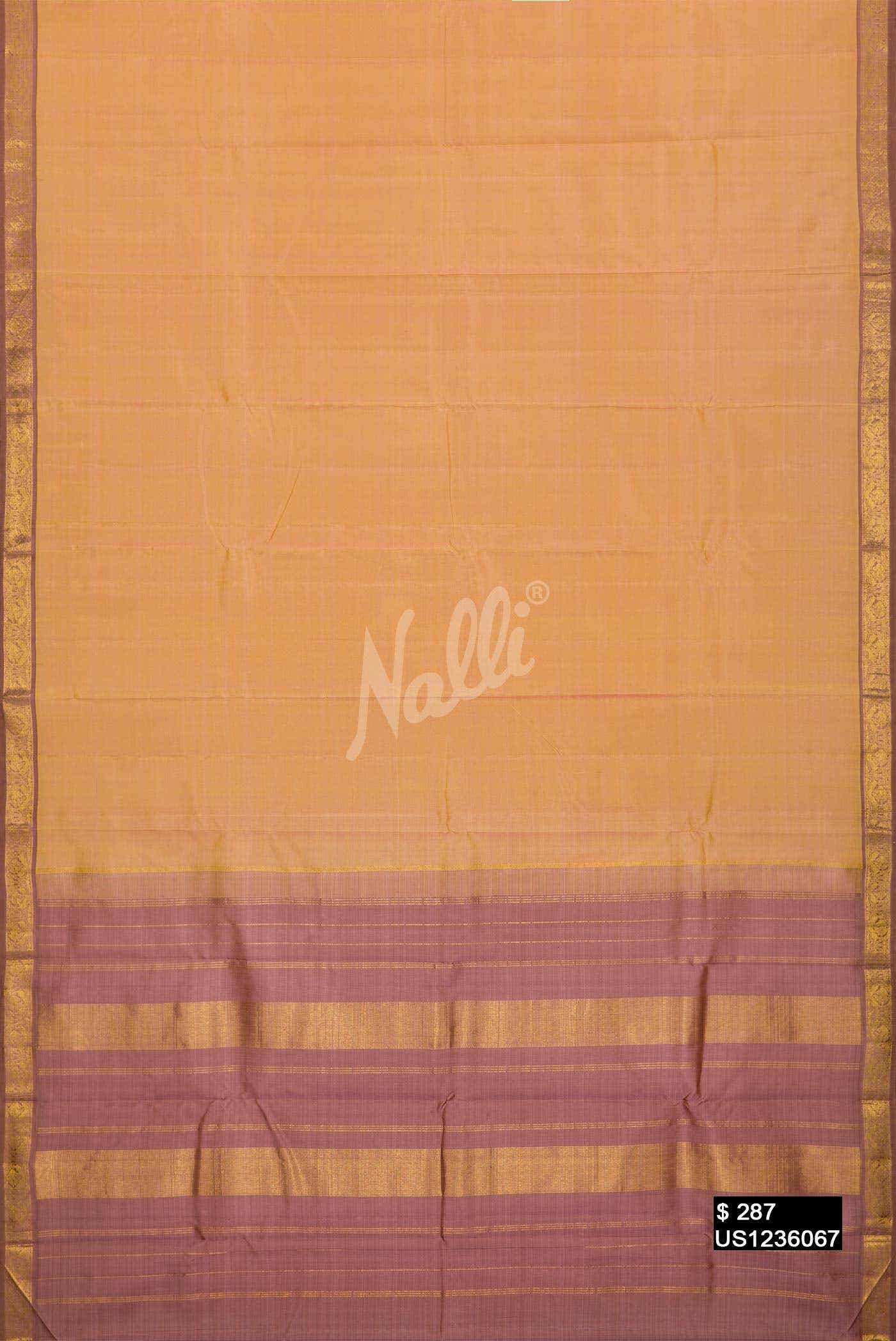 Sandal Kanchipuram Silk Saree
