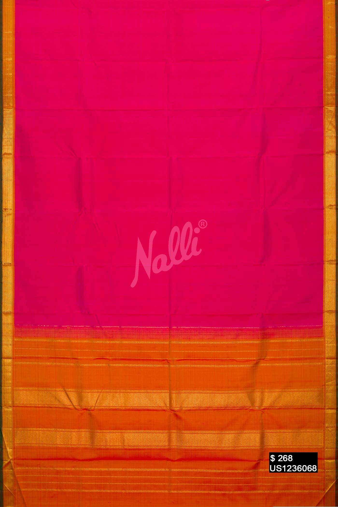 Pink Kanchipuram Silk Saree