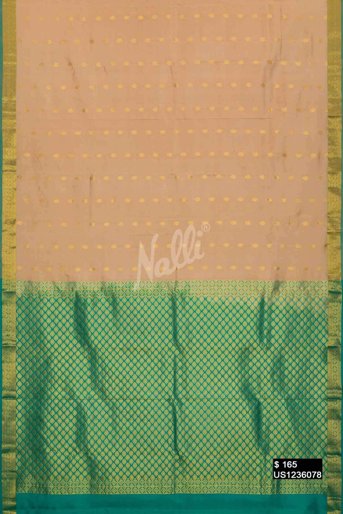 Sandal Kanchipuram Silk Saree