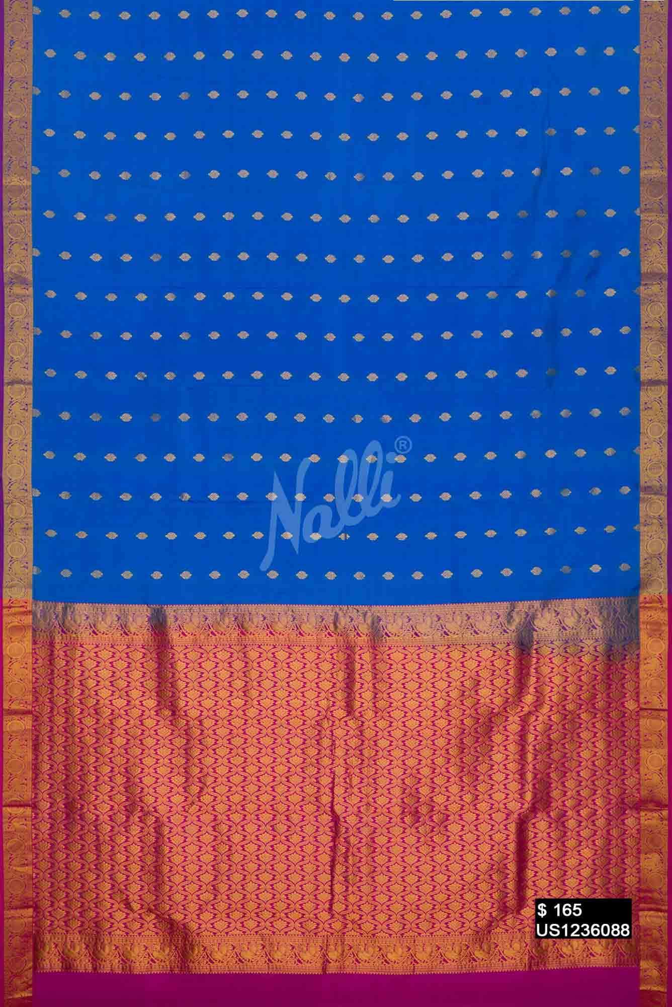 Royal Blue Kanchipuram Silk Saree