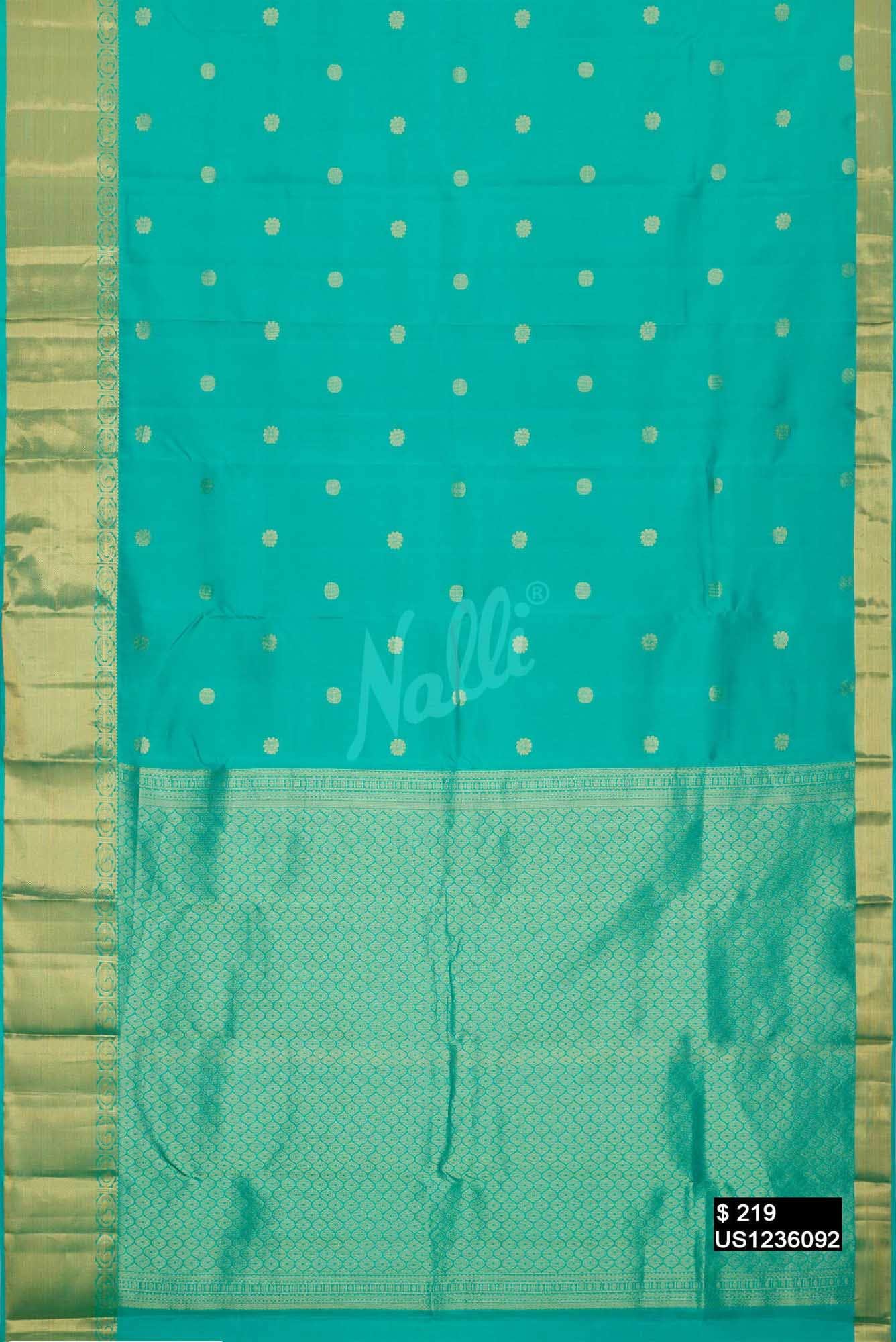 Blue Kanchipuram Silk Saree