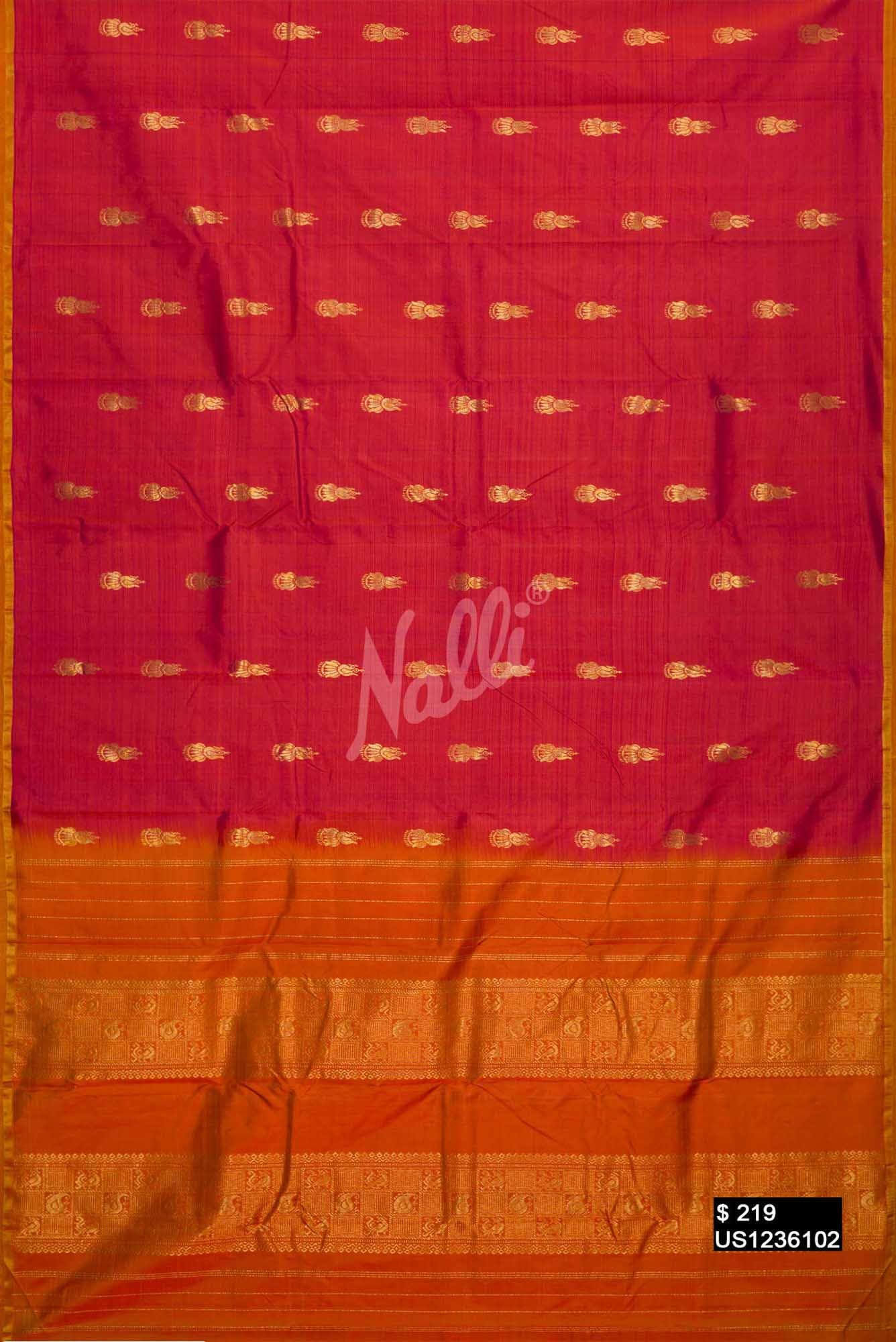 Pink Kanchipuram Silk Saree