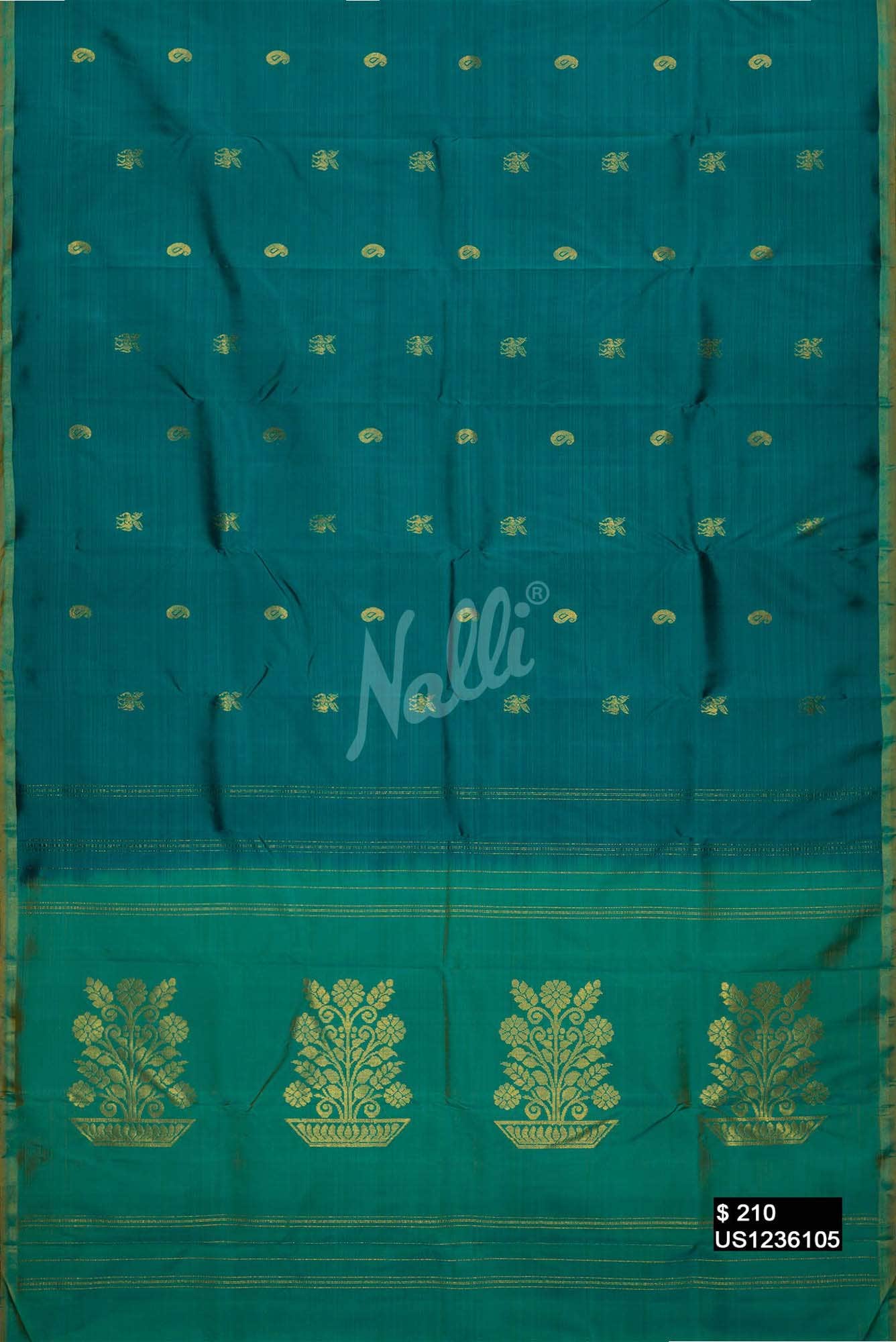 Green Kanchipuram Silk Saree
