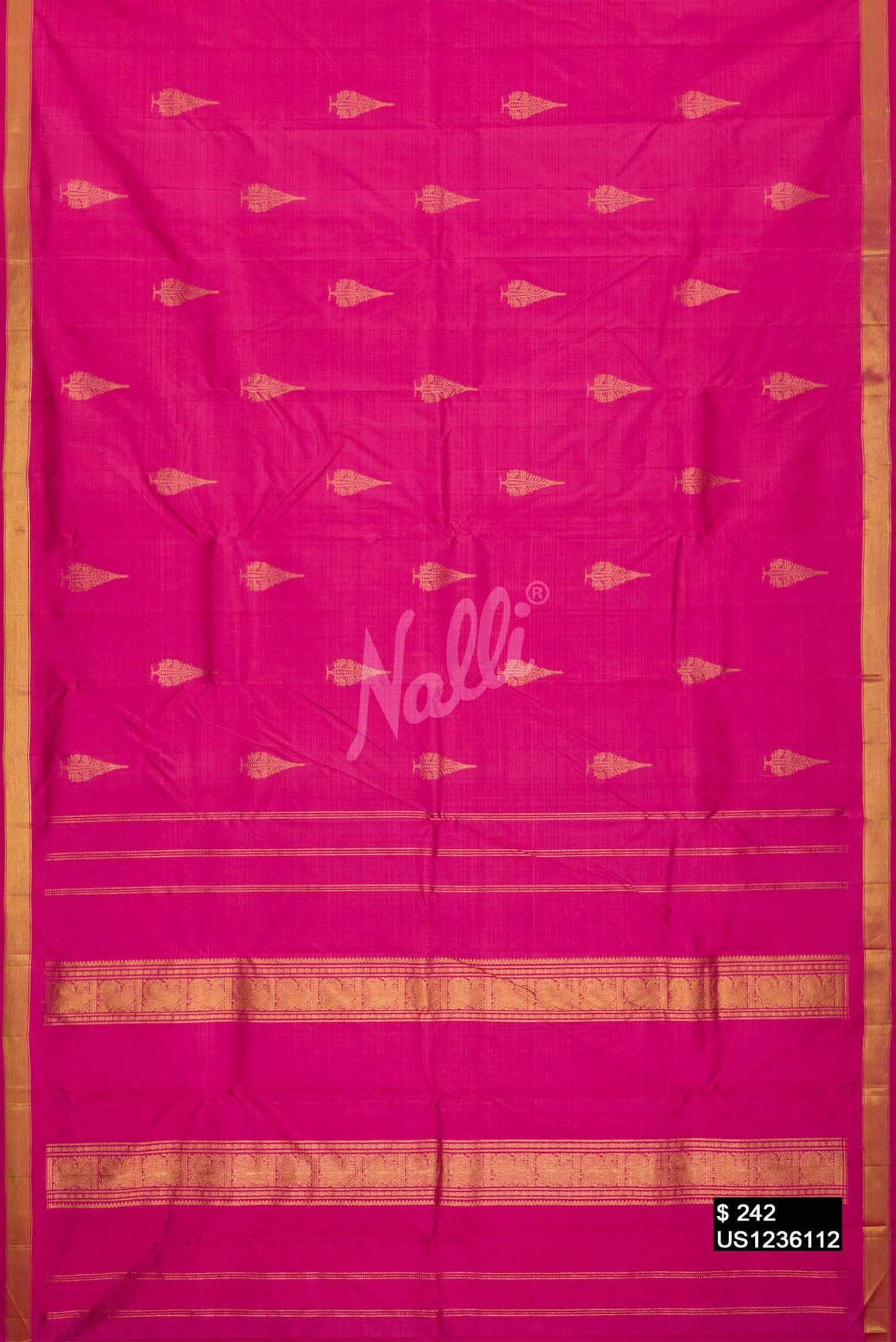 Pink Kanchipuram Silk Saree