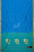 Sky Blue Kanchipuram Silk Saree