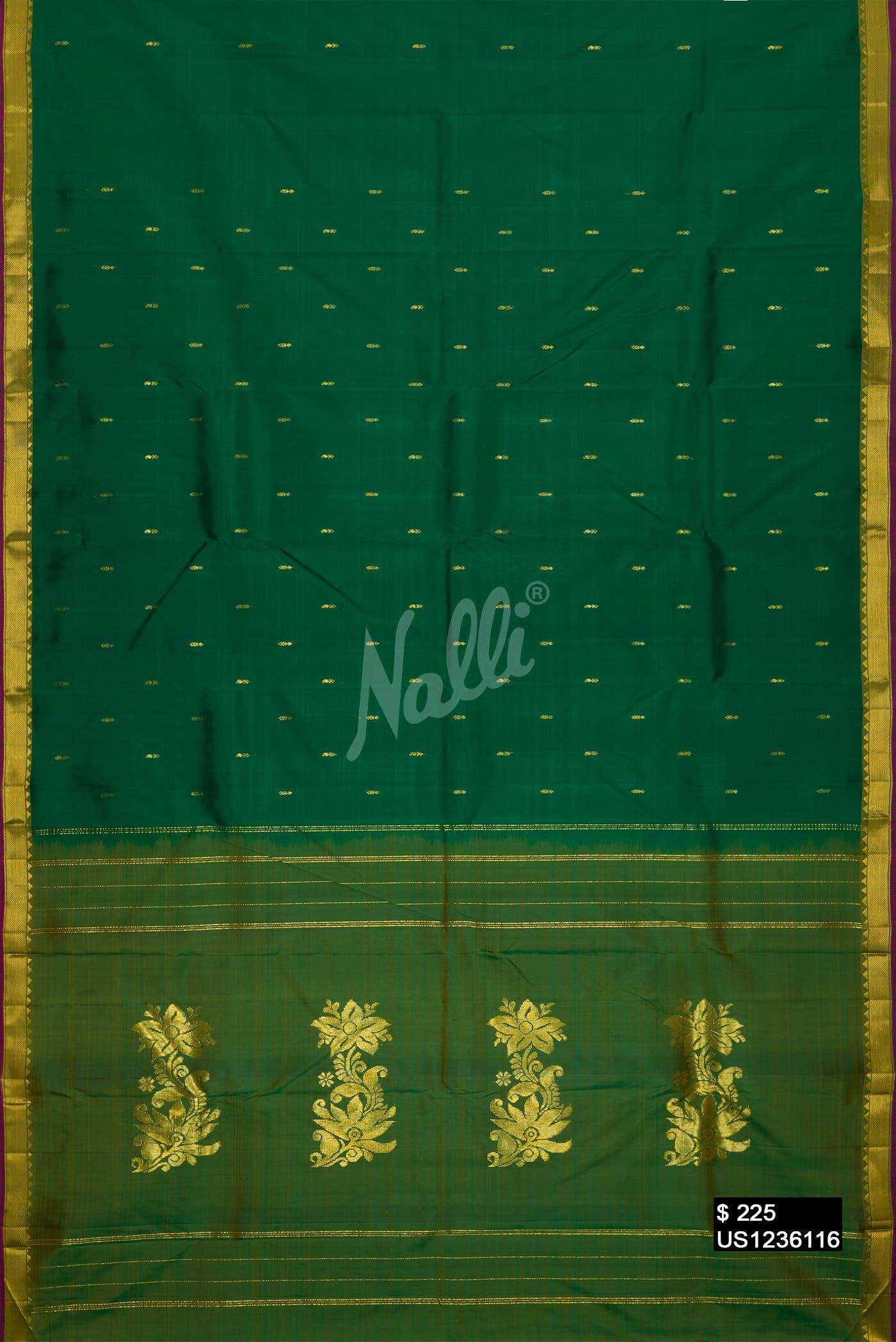Green Kanchipuram Silk Saree