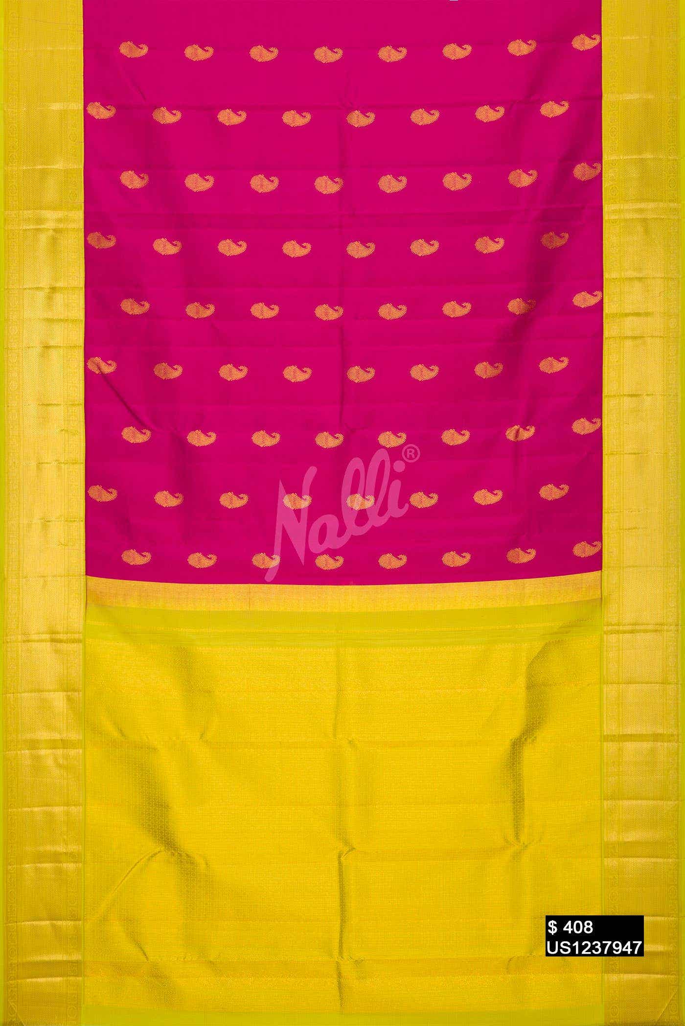 Pink Kanchipuram Silk Saree