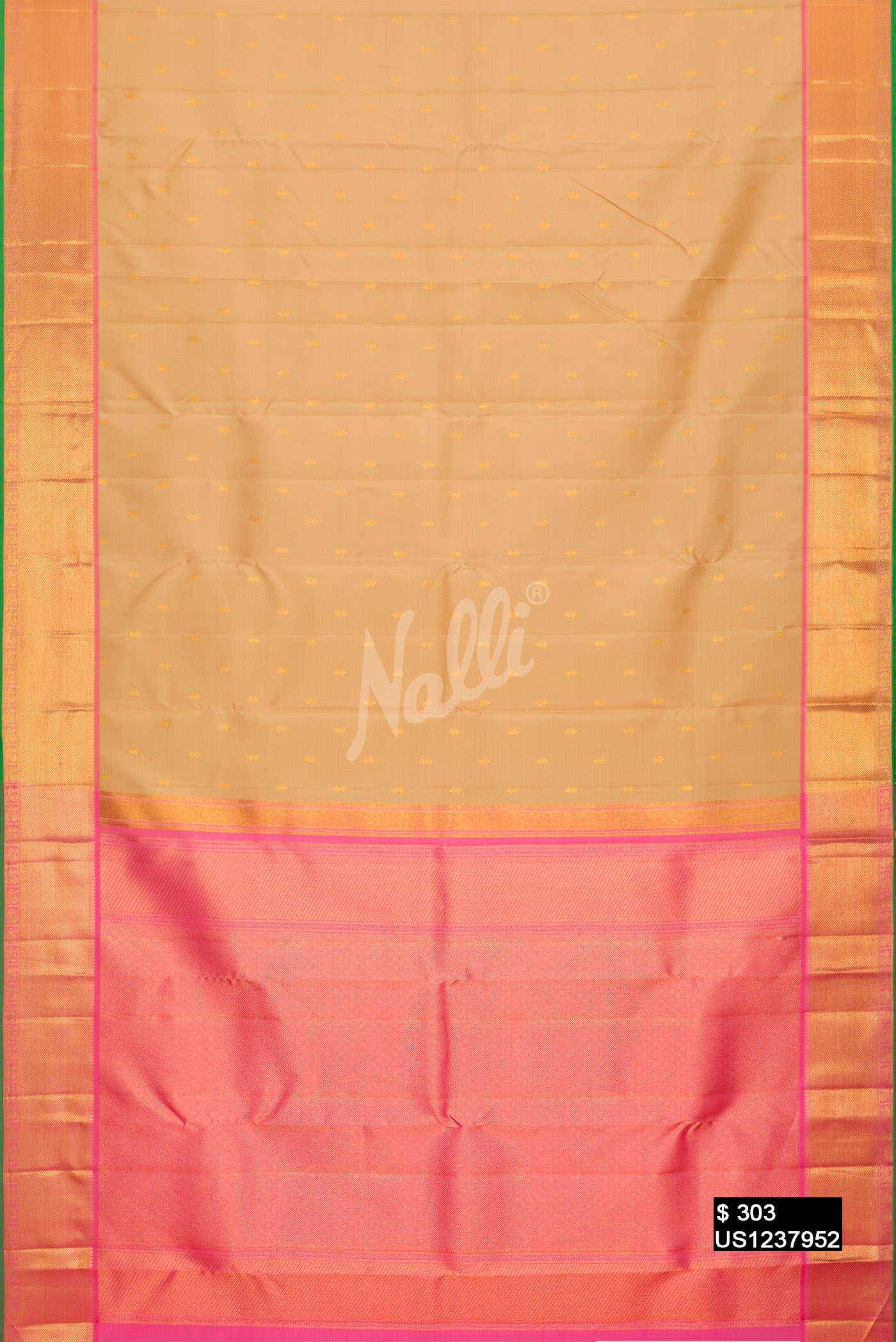 Sandal Kanchipuram Silk Saree
