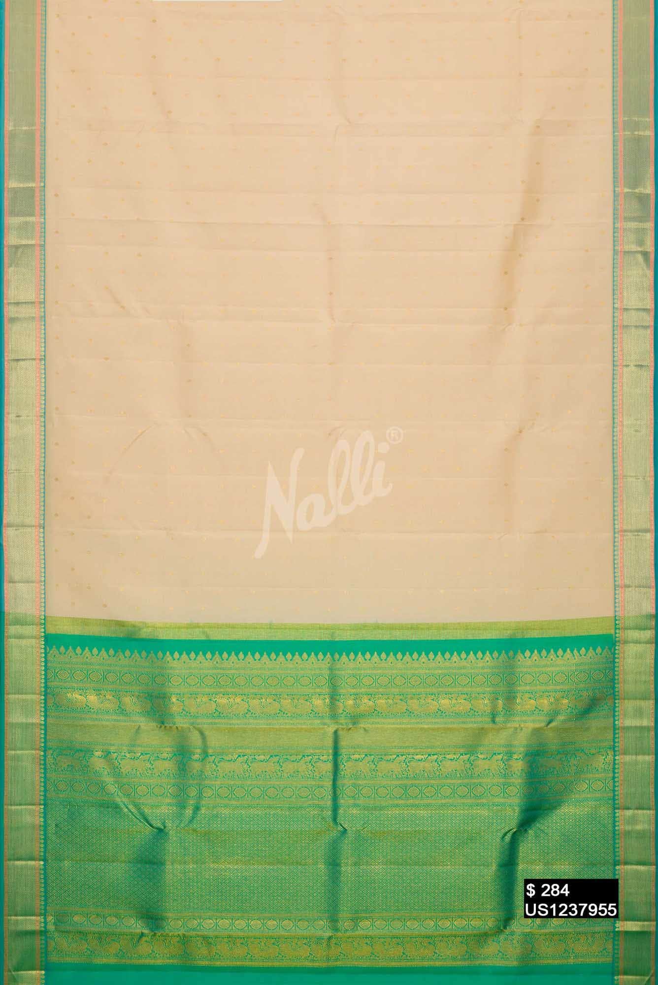 Sandal Kanchipuram Silk Saree