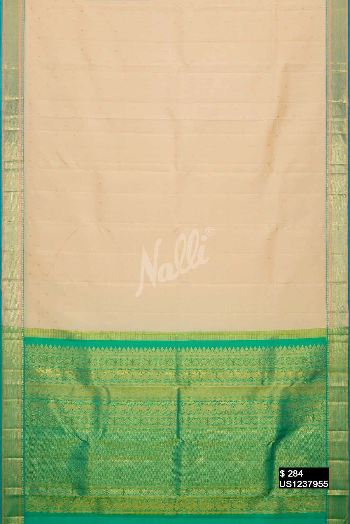 Sandal Kanchipuram Silk Saree