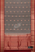 Grey Kanchipuram Silk Saree