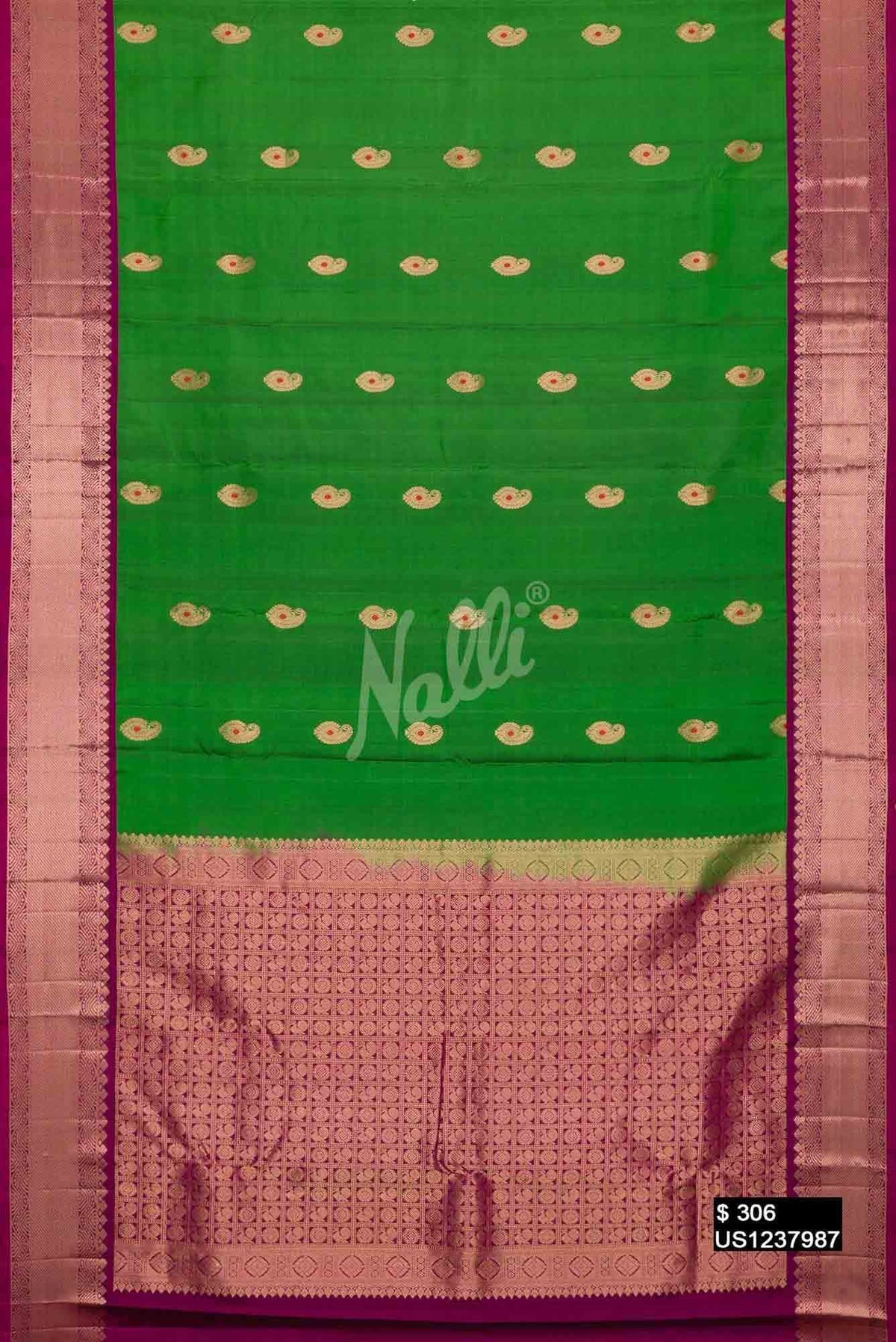 Green Kanchipuram Silk Saree