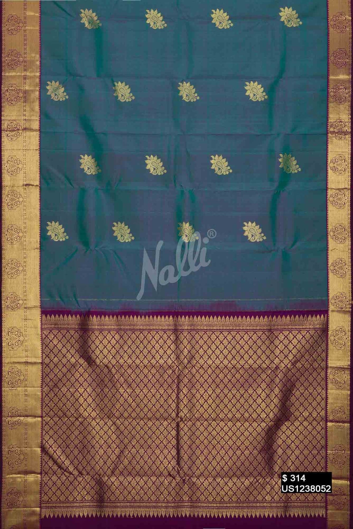 Green Kanchipuram Silk Saree