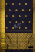 Navy Blue Kanchipuram Silk Saree