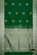 Bottle Green Kanchipuram Silk Saree