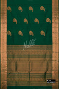 Bottle Green Kanchipuram Silk Saree