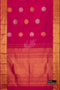Dark Pink Kanchipuram Silk Saree