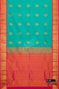 Sea Green Kanchipuram Silk Saree