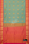 Pista Green Kanchipuram Silk Saree