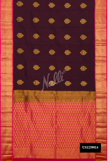 Maroon Kanchipuram Silk Saree
