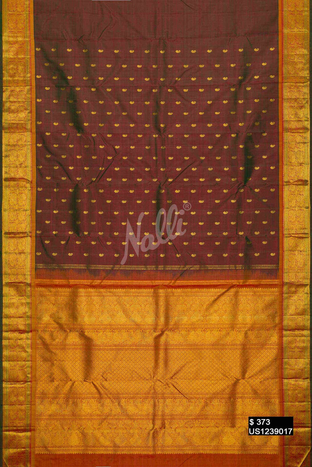 Mehandi Green Kanchipuram Silk Saree