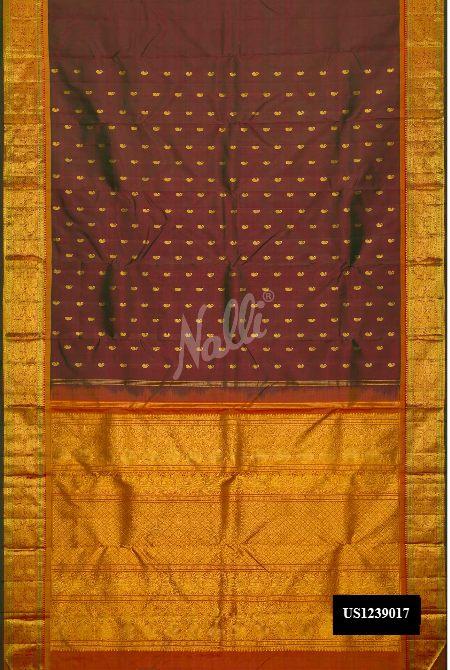 Mehandi Green Kanchipuram Silk Saree