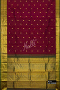 Maroon Kanchipuram Silk Saree