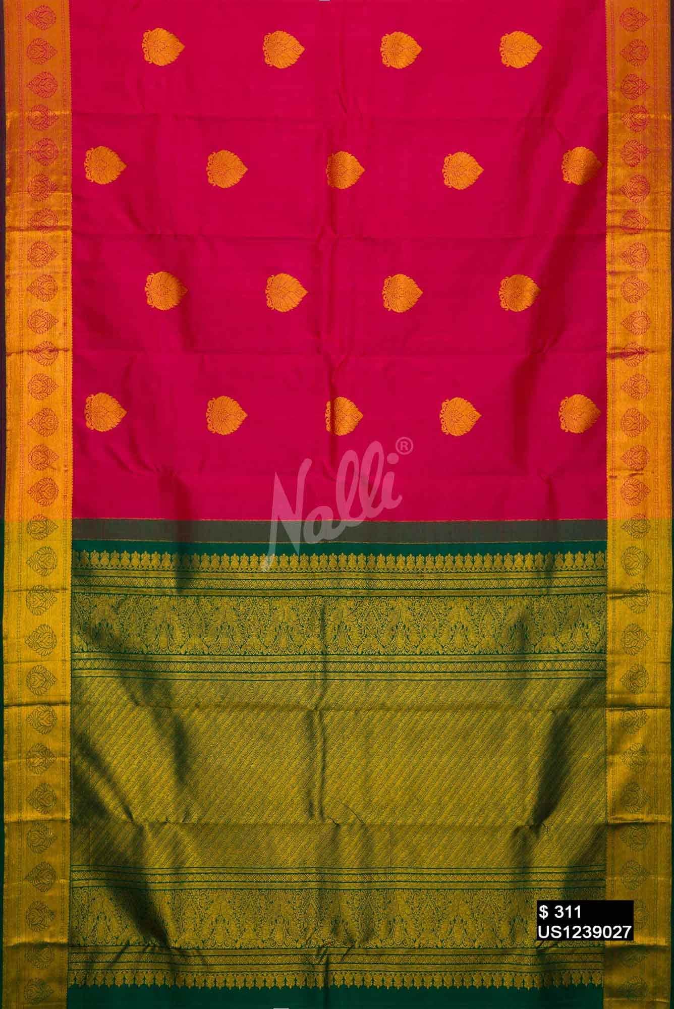 Purple Kanchipuram Silk Saree