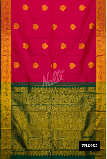 Purple Kanchipuram Silk Saree