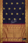 Navy Blue Kanchipuram Silk Saree