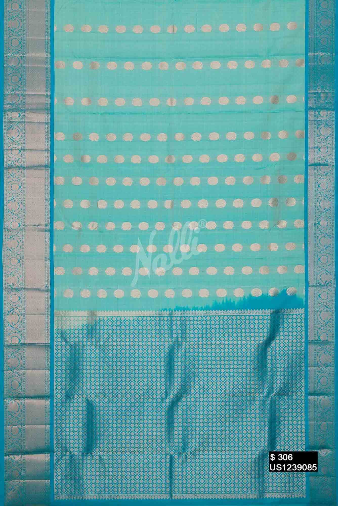 Blue Kanchipuram Silk Saree
