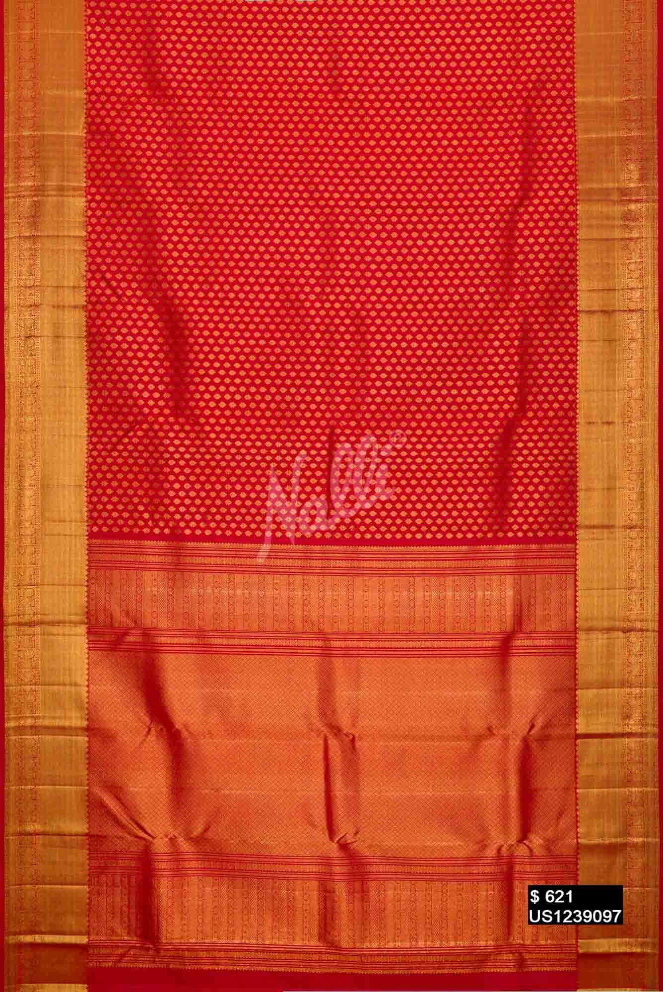 Red Kanchipuram Silk Saree