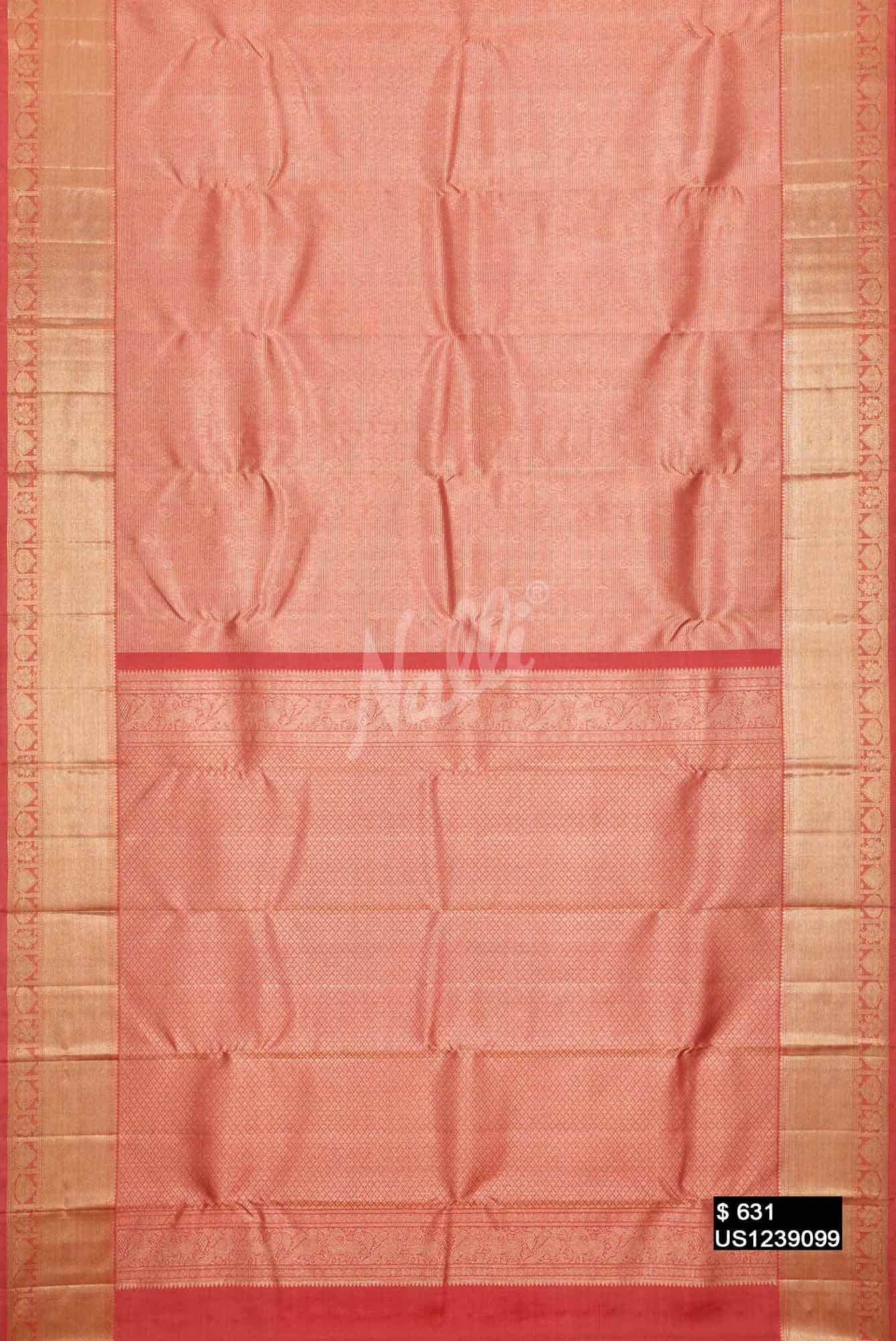 Pink Kanchipuram Silk Saree