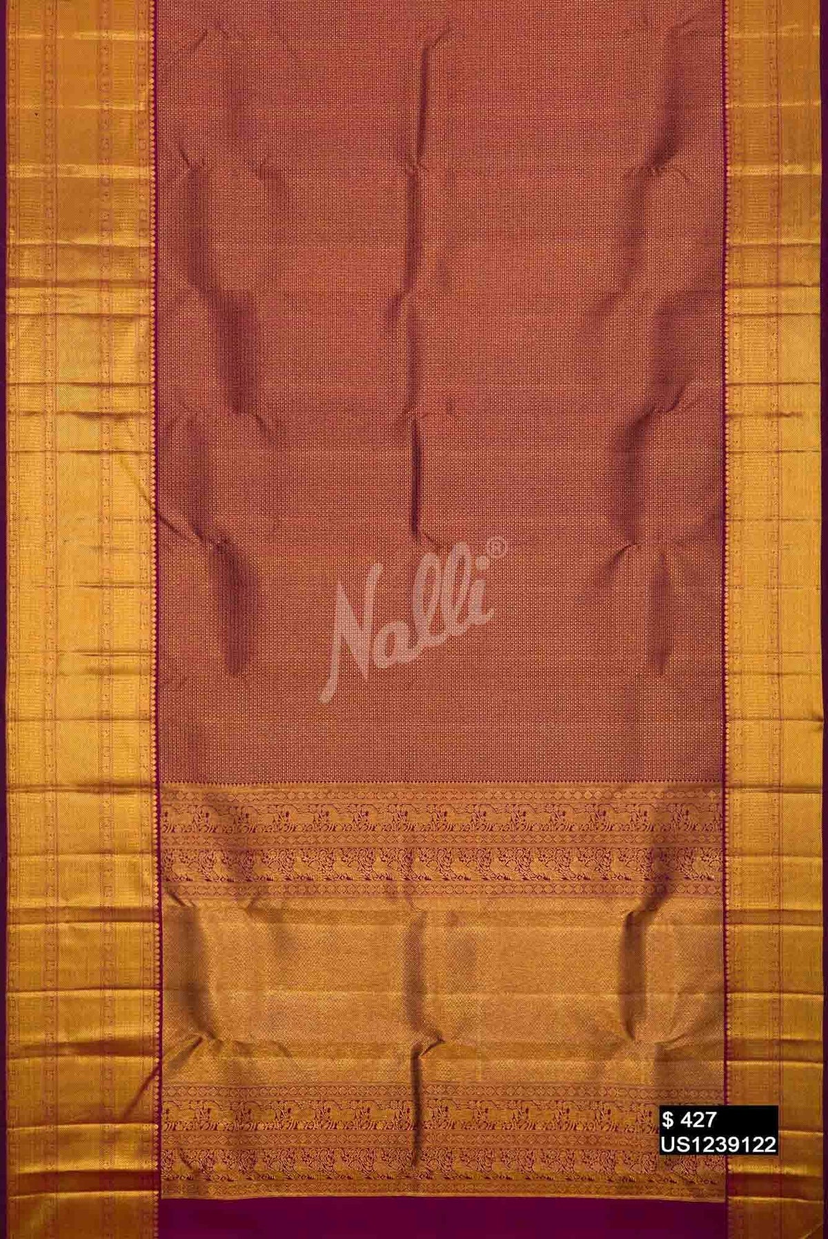 Magenta Kanchipuram Silk Saree
