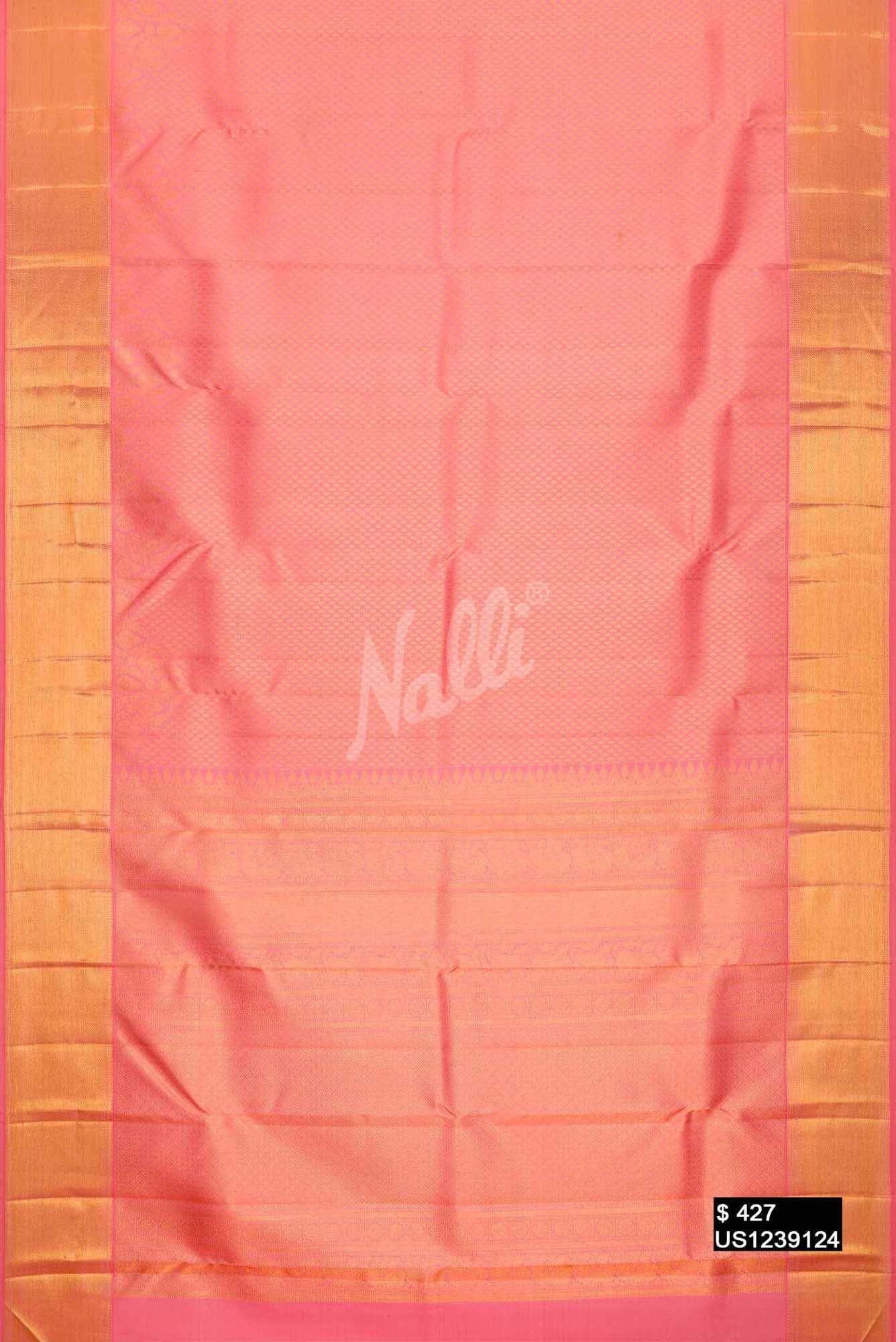 Pink Kanchipuram Silk Saree