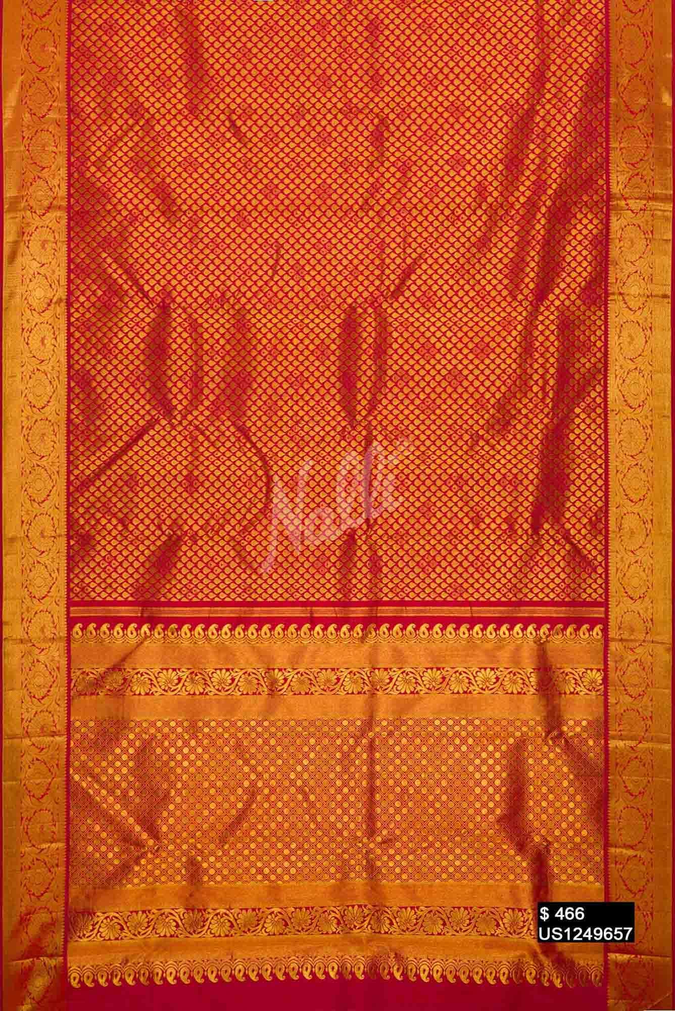 Red Kanchipuram Silk Saree