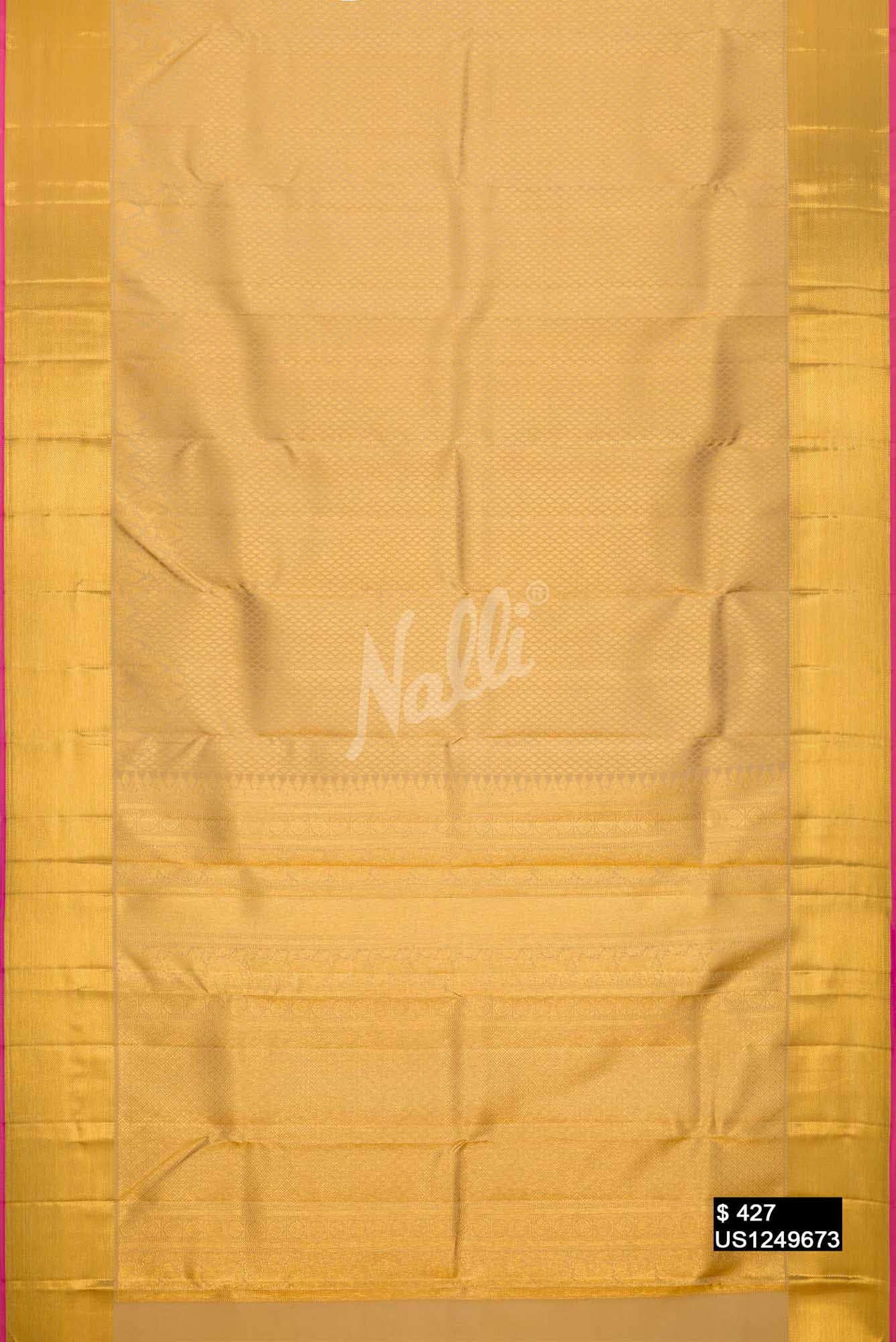 Gold Kanchipuram Silk Saree